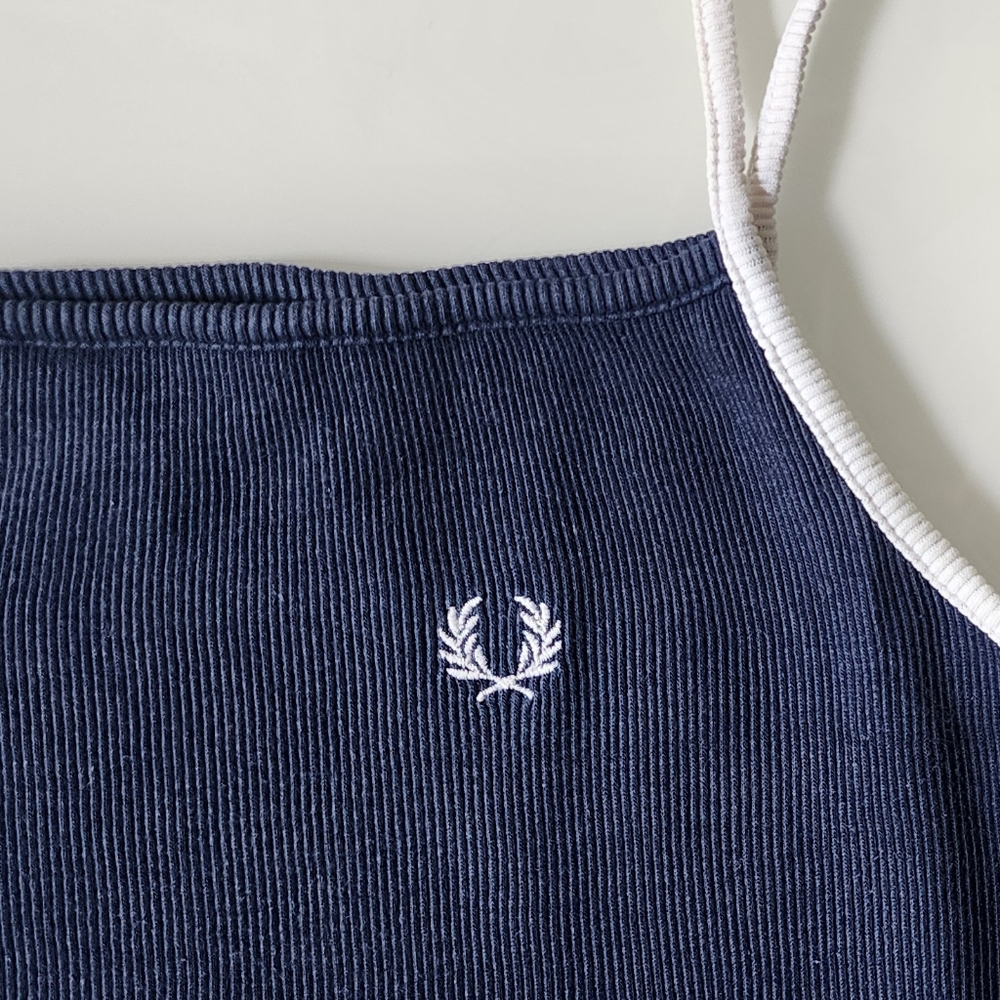 Fred Perry Navy Blue Tank Top